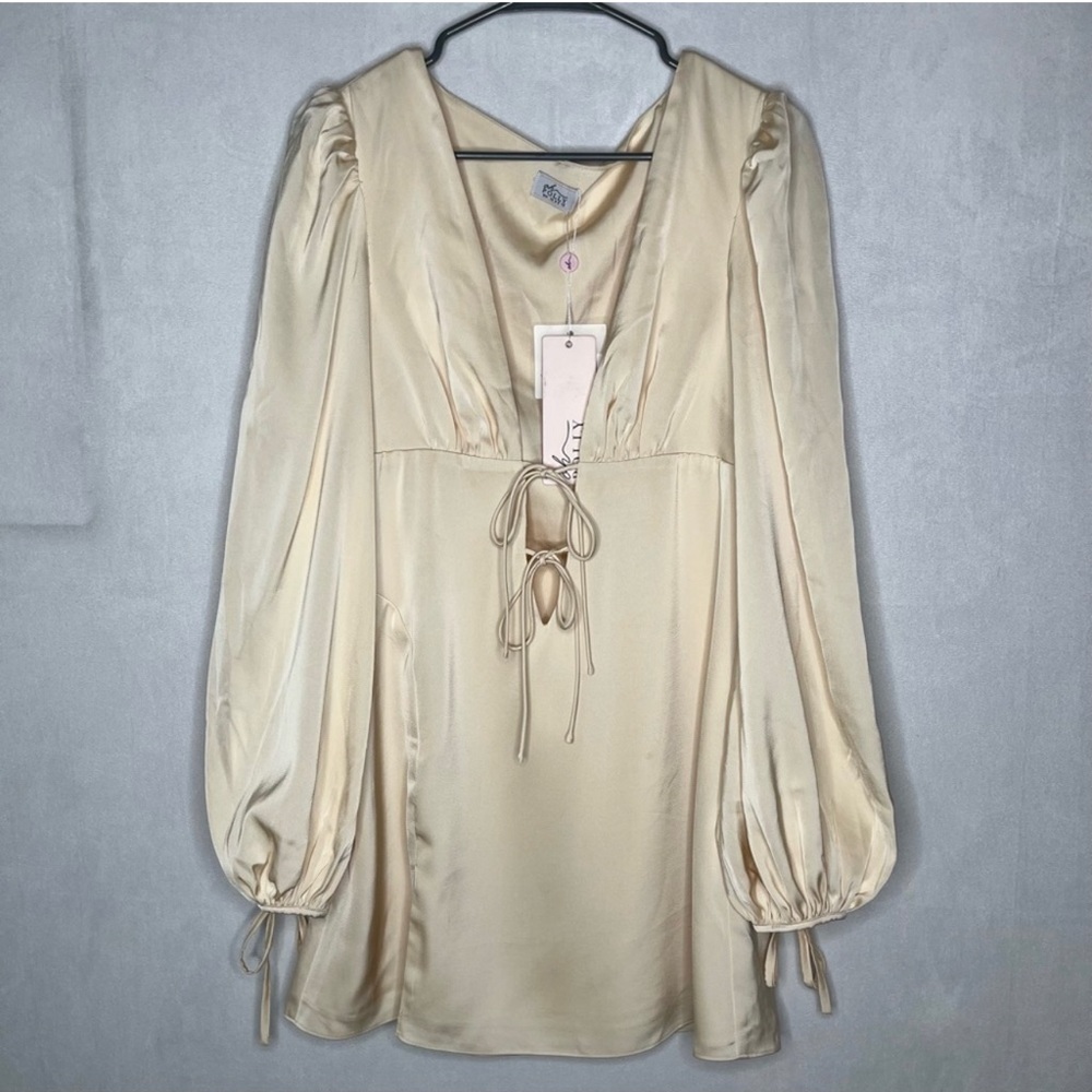 Oh Polly Vanna Balloon Sleeve Mini Dress - Picture 3 of 6